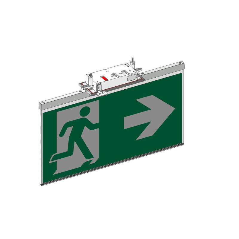 RP-Technik - Sicherheitsleuchte LED-Rettungszeichenleuchte AGC403WL-AZ EB3h, Wirel., anthr