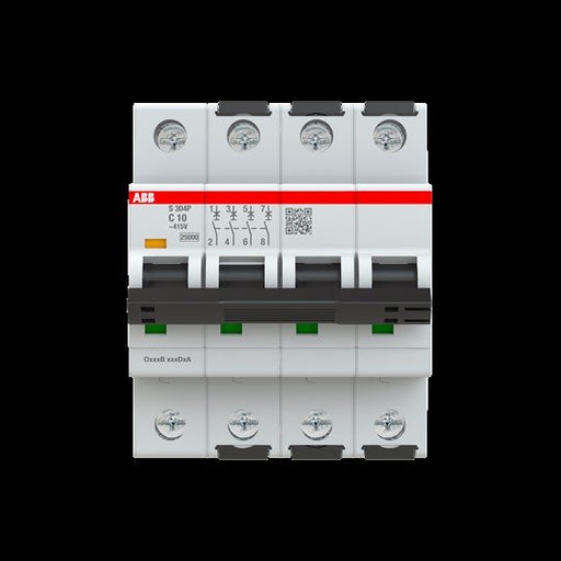 ABB Stotz S&J - Leitungsschutzschalter Sicherungsautomat S304P-C10 25kA, 10A, 4P