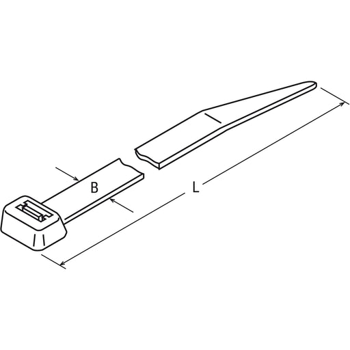 Distrona - Kabelbinder DIS-TY Kabelbinder 8x450 w DTST0450RWH66V/VE100 eiß Standardausführu