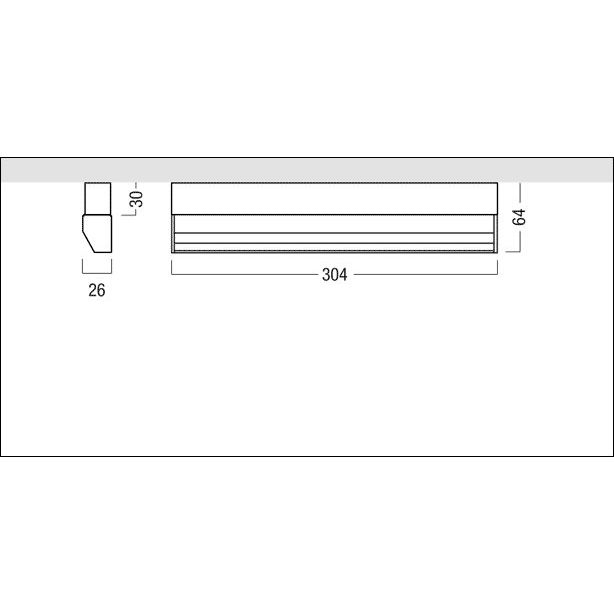 Zumtobel Group - Downlight/Strahler/Flutlicht LED - Wandfluter SUP2 S WW  #42927733 3000K DALI schwarz