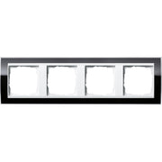 Gira - Abdeckrahmen 4fach 0214733 klar schwarz