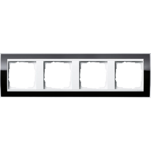 Gira - Abdeckrahmen 4fach 0214733 klar schwarz