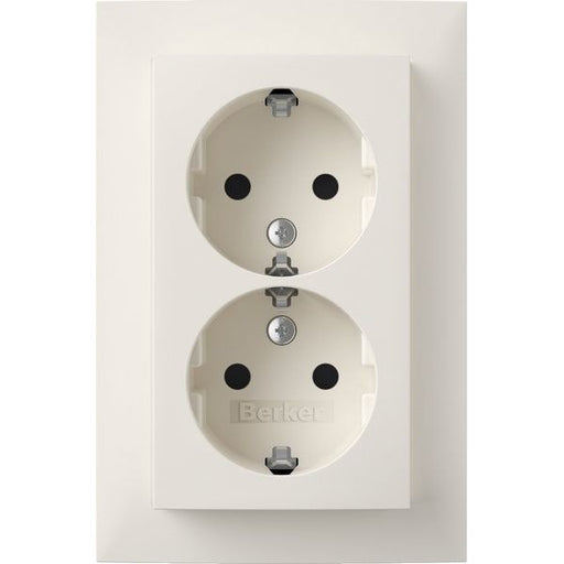 Berker - Steckdose SCHUKO-Doppelsteckdose 47591909 Abdeckplatte pws-mt