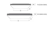 Lightnet - Decken-/Wandleuchte LED-Anbauleuchte CX2OEL-840H-Q330 4000K, silber