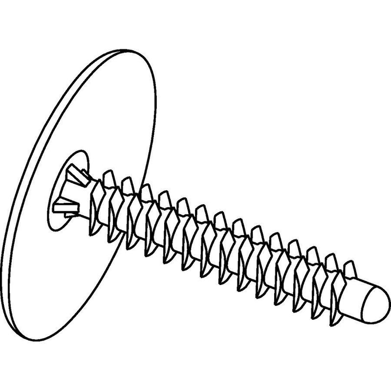 HellermannTyton - Befestigungsschelle für Kabel/Rohre Stecker für Blechstärke 2 151-00401(2000) schlagzäh, schwarz − 2000 Stück