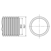 Maico - Spiralschlauch aus Kunststoff nicht isoliert Flexrohr MF-F75
