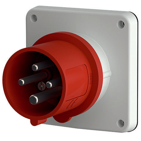 Mennekes - CEE-Gerätestecker (IEC 60309) Anbaustecker 819 32A,4p,6h,400V,IP44 − 10 Stück