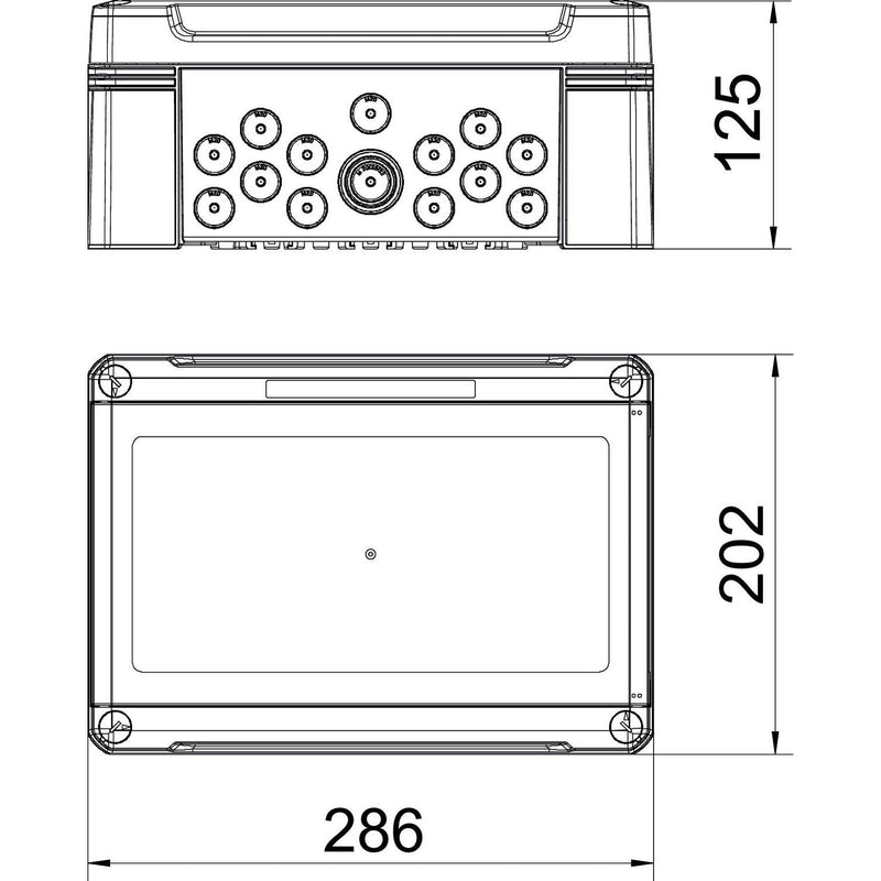 OBO Bettermann - Installationskleinverteiler Kleinverteiler SDB 12 PC für max. 12 TE