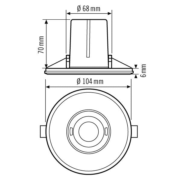 ESYLUX - Bussystem-Bewegungsmelder Decken-Präsenzmelder PD-FLAT #EP10423239