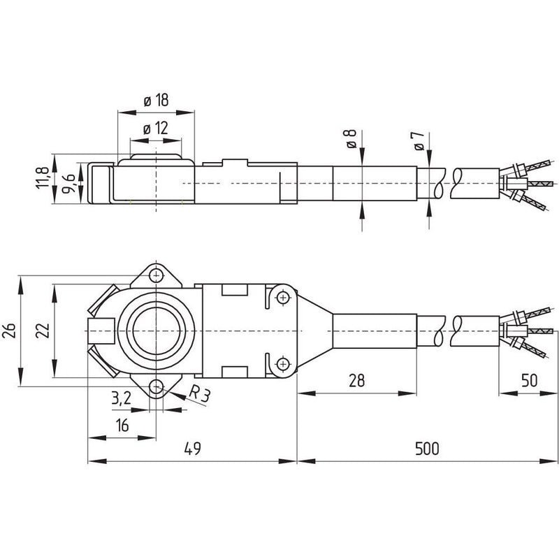 Schmersal - Einzelpositionsschalter Mikroschalter M 6600-11-K-Y