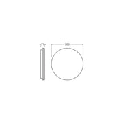 Ledvance - Decken-/Wandleuchte LED-Wand-u.Deckenleuchte SFFLATRD500P27WCPS ML, MC