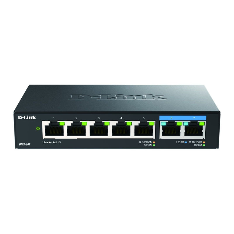 DLink - Netzwerk Switch Multi-Gigabit Switch DMS-107/E 7-Port, Unmanaged