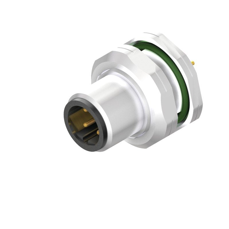 Weidmüller - Rundsteckverbinder, Einbau (PCB) Stecker SAIEM12SB4H12TLPG9 M12 − 10 Stück