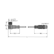Turck - Konfektioniertes Sensor-Aktor-Kabel RFID-Leitung WK4.5T-50 #6638426 Standard − 1 Stück