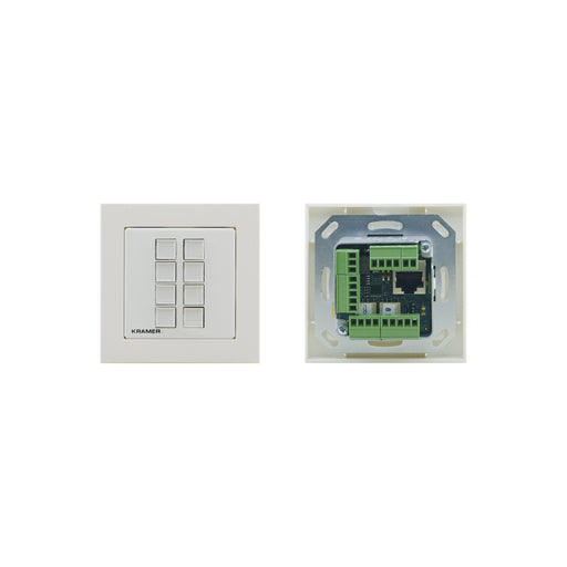 Kramer - Zentrales Steuersystem für Gebäude 8-Tasten Raumsteuerung RC-308/EU-80/86(W) EU/UK 80/86mm,ws