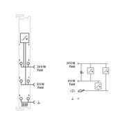 WAGO - Feldbus, Dez. Peripherie - Einspeise- und Segmentmodul Feldeinspeisefilter 750-624/020-001