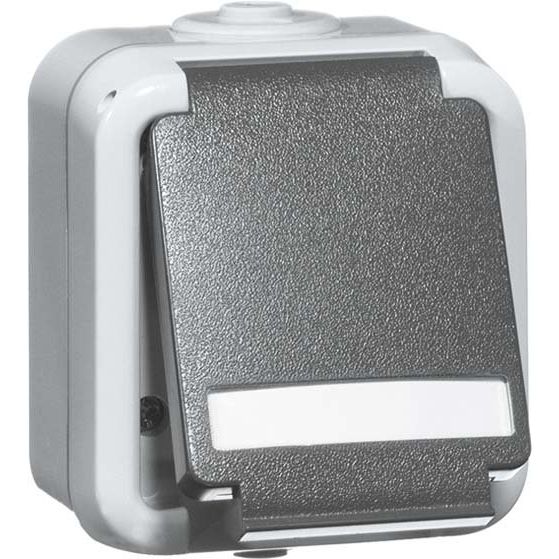 Peha - Schalter-/Steckdosenkombination SCHUKO-Steckdose 1-fach gr D 6620 WAB NA 16A 250V 2-pol