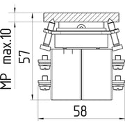 Schmersal - Steuerschalter, Joystick Kreuztaster WKTC521