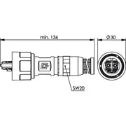 Telegärtner - LWL-Steckverbinder STX V1 2SC Steckerset 100007606 MM