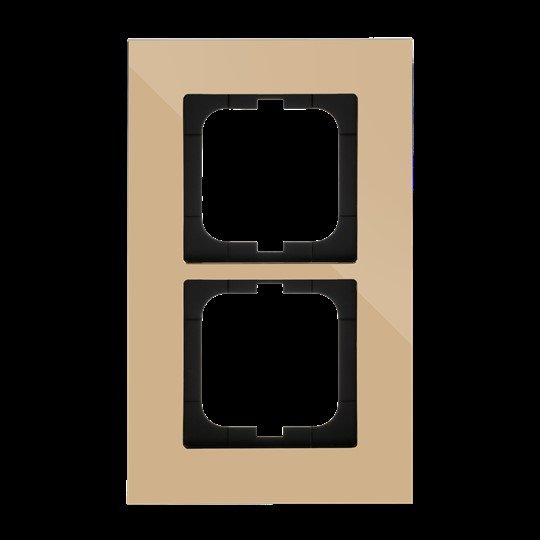 Busch-Jaeger - Abdeckrahmen Rahmen 2-fach 1722-823-101 gold, carat