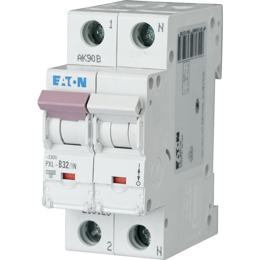 Eaton - Leitungsschutzschalter LS-Schalter m.Beschrift. PXL-D32/1N D 32A, 1p+N