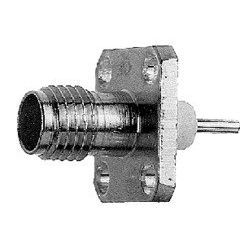 Telegärtner - Koax-Steckverbinder SMA-Einbaubuchse 50Ohm AU 100024702 MIT FLANSCH 305 − 5 Stück