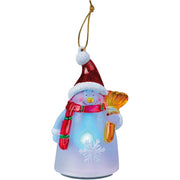 Hellum - Festbeleuchtung LED-Schneemannfigur 567557 H:10cm innen − 12 Stück