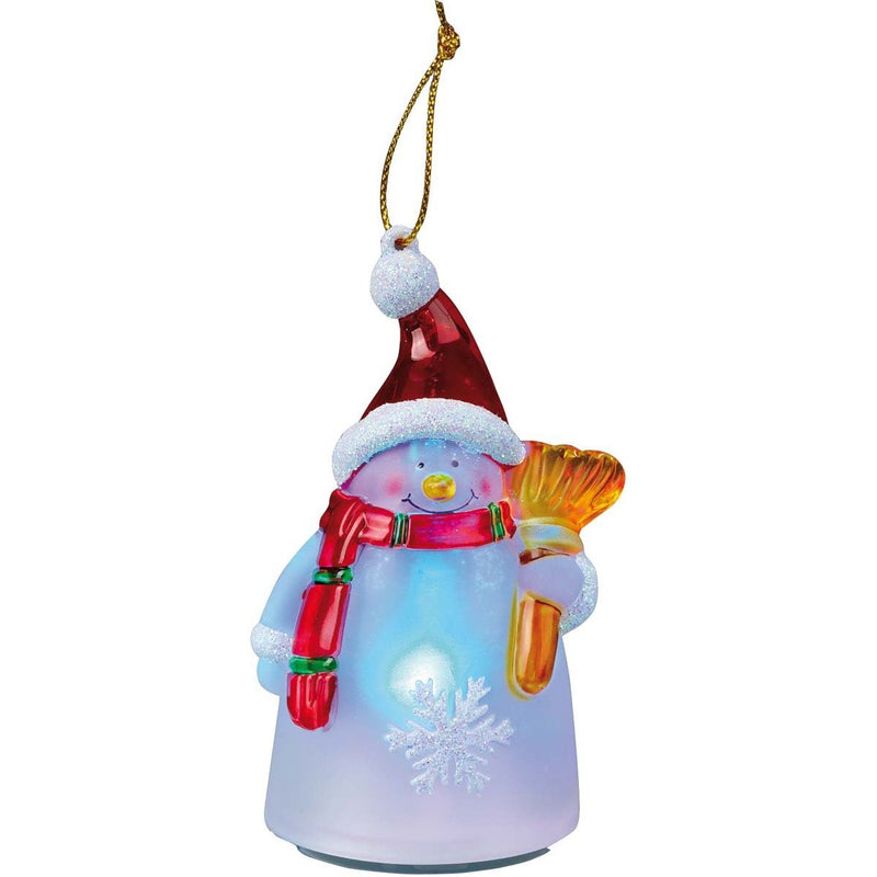 Hellum - Festbeleuchtung LED-Schneemannfigur 567557 H:10cm innen − 12 Stück