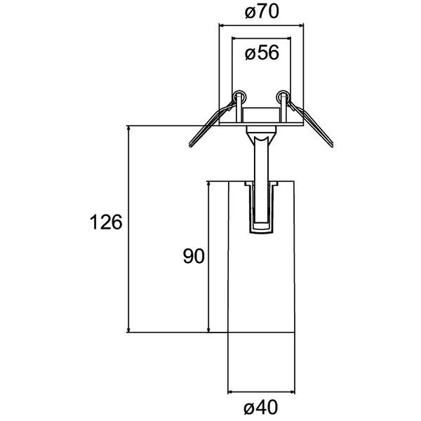 Brumberg Leuchten - Downlight/Strahler/Flutlicht LED-Halbeinbau-Strahler 88774174DA 4000K