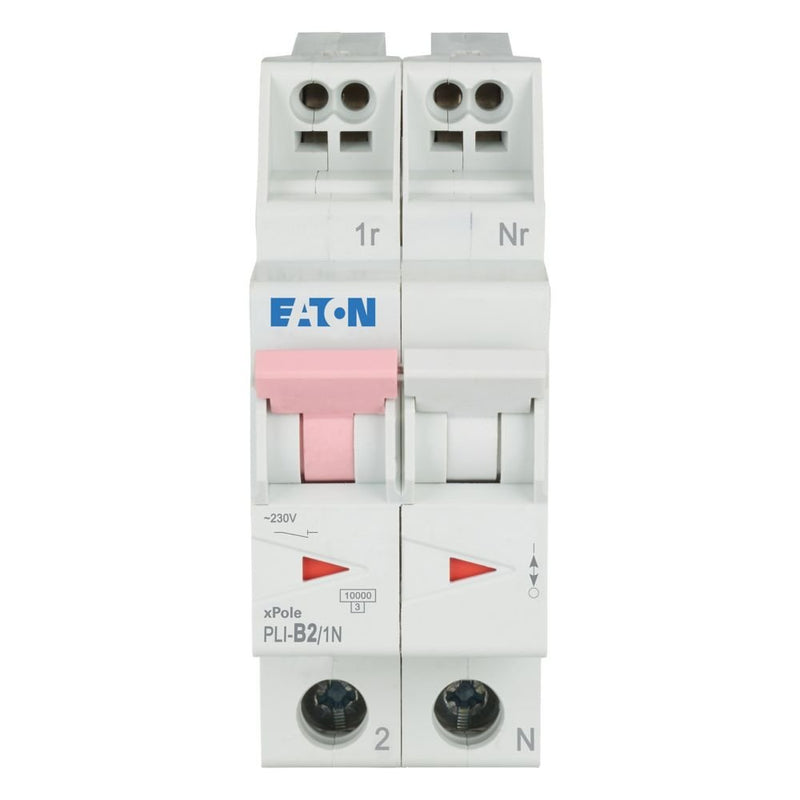 Eaton - Leitungsschutzschalter PLI-B2/1N B 2A, 1p+N Steckkl