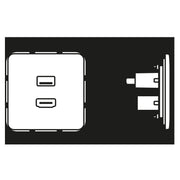 Jung - Multifunktions-Anschlussdose Multimediadose HDMI + USB MA CD 1163 WW alpinweiß