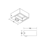 Brumberg Leuchten - Decken-/Wandleuchte LED-Solarwandleuchte 65281103 3000K, graphit