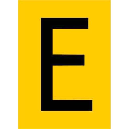 Jahn - Kennzeichnungsmaterial Zahlen+Buchstaben 06/018-E gelb − 10 Stück