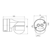 BEG Brück Electronic - Bussystem-Bewegungsmelder Präsenzmelder RC-plusnextN #93527 KNX