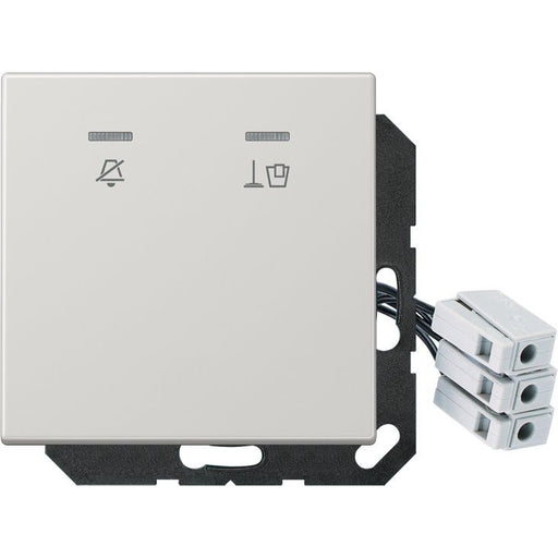 Jung - Abdeckung/Bedienelement für Installationsschalterprogramme Hotelabdeckung LS CU KO5 M 230 LG mit LED-Einheit 230V