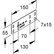 Niedax - Verbinder für Kabeltragsystem Rinnenverbinder RVV 60 E5 − 100 Stück