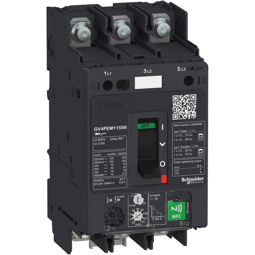 Schneider Electric - Leistungsschalter für Motorschutz Motorschutzschalter GV4PEM80N6 80A 3P 50kA