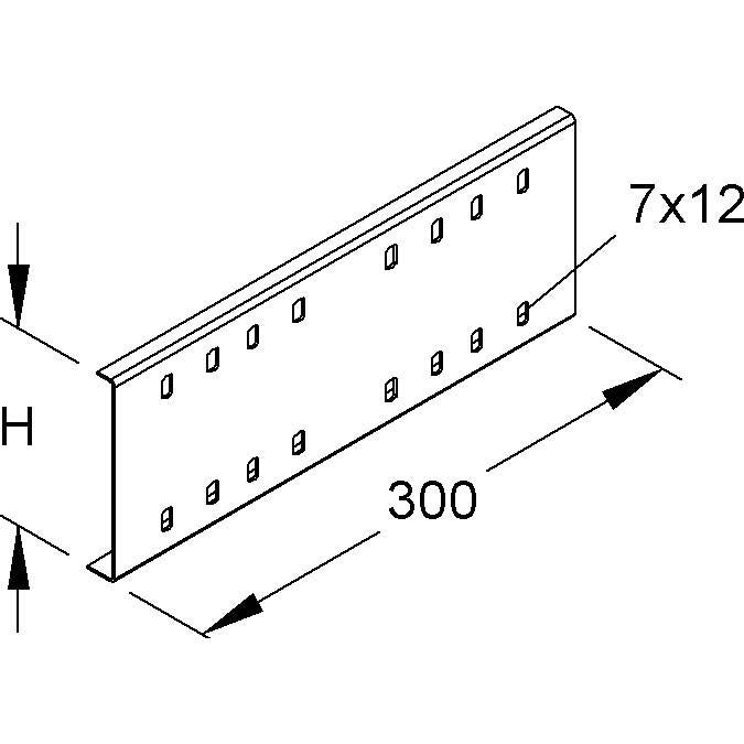 Niedax - Verbinder für Kabeltragsystem Verbinder RVV 110 E3