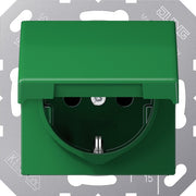 Jung - Steckdose SCHUKO-Steckdose 16A 250V AS 1520 BFKIKL GN Klappdeckel