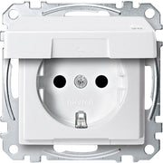 Merten - Steckdose SCHUKO-Steckdose pws MEG2314-0419 Klappdeckel IP44
