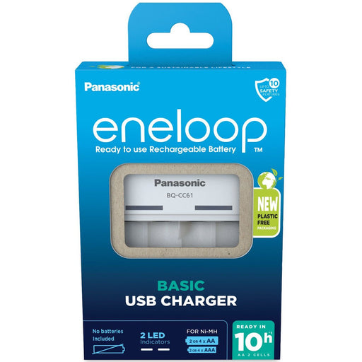 Hückmann - Universal-Ladegerät Ladegerät BQ-CC61 eneloop BQ-CC61USB unbestückt