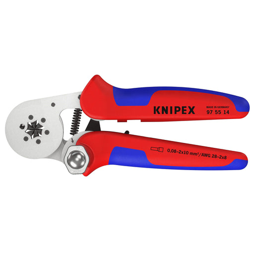 Knipex - Presswerkzeug Kabelschuhe/Verbinder, Aderendhülsen, Schirmanschluss Crimpzange 97 55 14 − 1 Stück