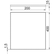 OBO Bettermann - Kassettenrahmen mit Kassette OKA RK 200 15 400x200x15