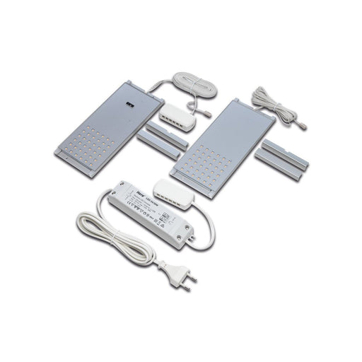 Hera - Decken-/Wandleuchte 2er-Set LED-Unterb.leuchte 61055120207 ww alu m.IR-Sch