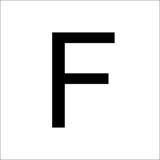 RZB - Beschriftung Buchstaben/Zahlen Buchstabe "F" 99222.013.F 100mm