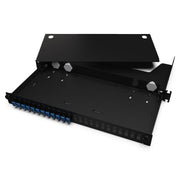 Corning - Patchpanel LWL LWL-Verteilerfeldgehäuse LAN1-24AE-ADPT-B 24Fasern SM OS2 1U