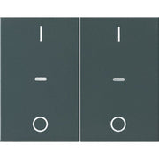 Berker - Abdeckung/Bedienelement für Installationsschalterprogramme Abdeckung Tastsensor-Modul 80962375 2-fach anthrazit