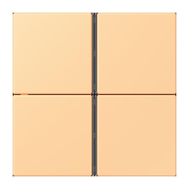 Jung - Abdeckung/Bedienelement für Installationsschalterprogramme Tastensatz 4fach LC 404 TSA 258