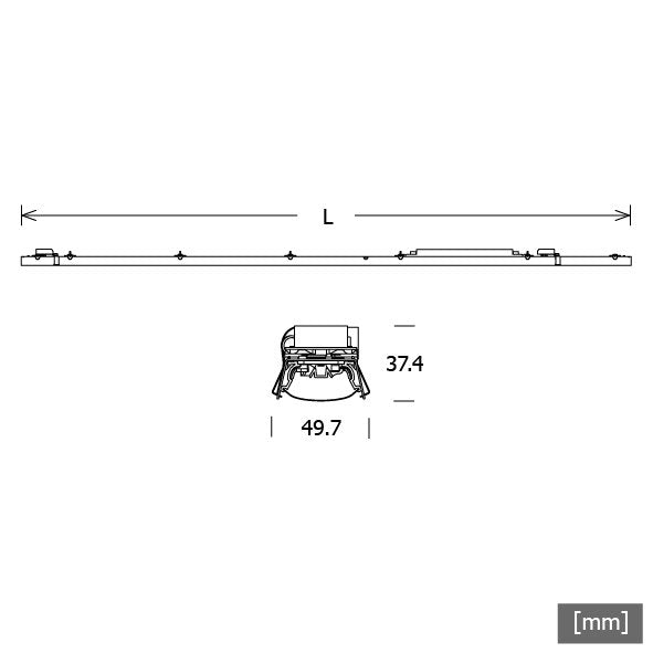 LTS Licht&Leuchten - Lichtleiste LED-Lichteinsatz LKL060108302245U16D. 830, DALI