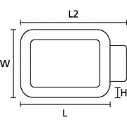 HellermannTyton - Befestigungsschelle für Kabel/Rohre Befestigungsschelle C3-N66-BK-C1 L=35mm B=15,9mm − 100 Stück